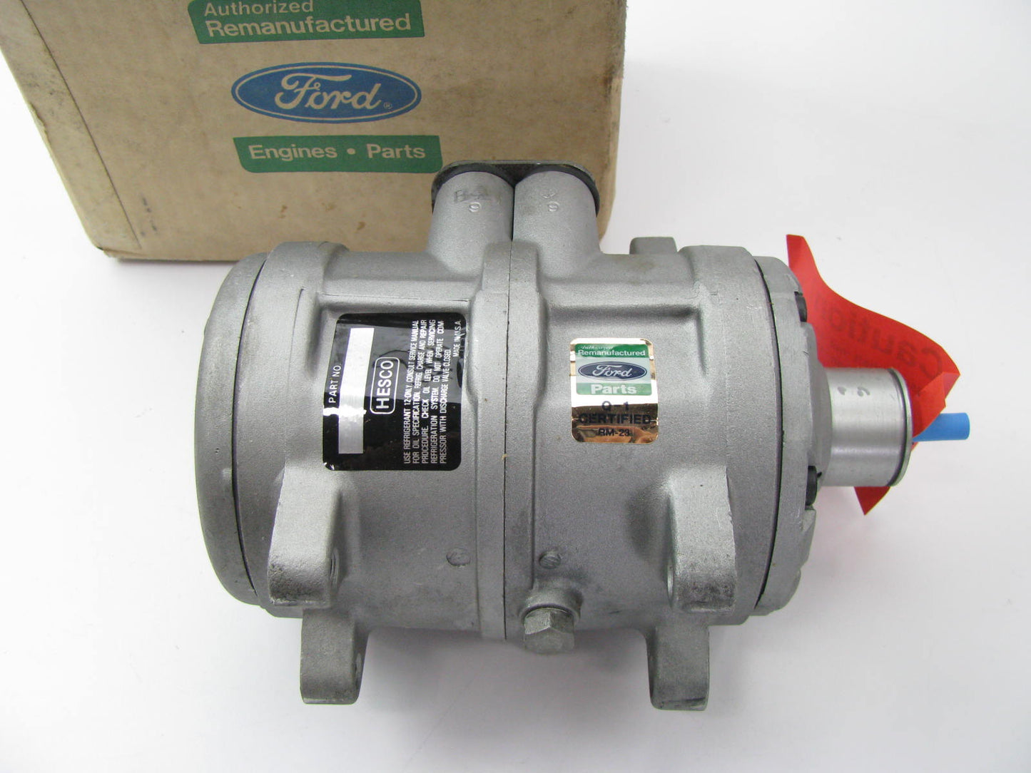 REMAN - OEM Ford E0VY-19703-AX Nippondenso A/C Compressor Without Clutch