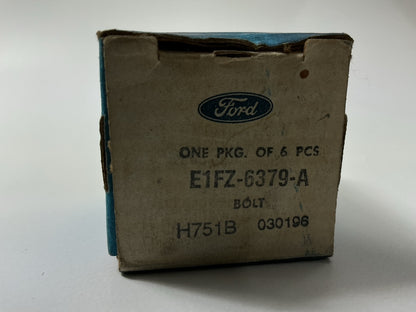 (6) NEW - OEM Ford E1FZ-6379-A Clutch Flywheel Bolt