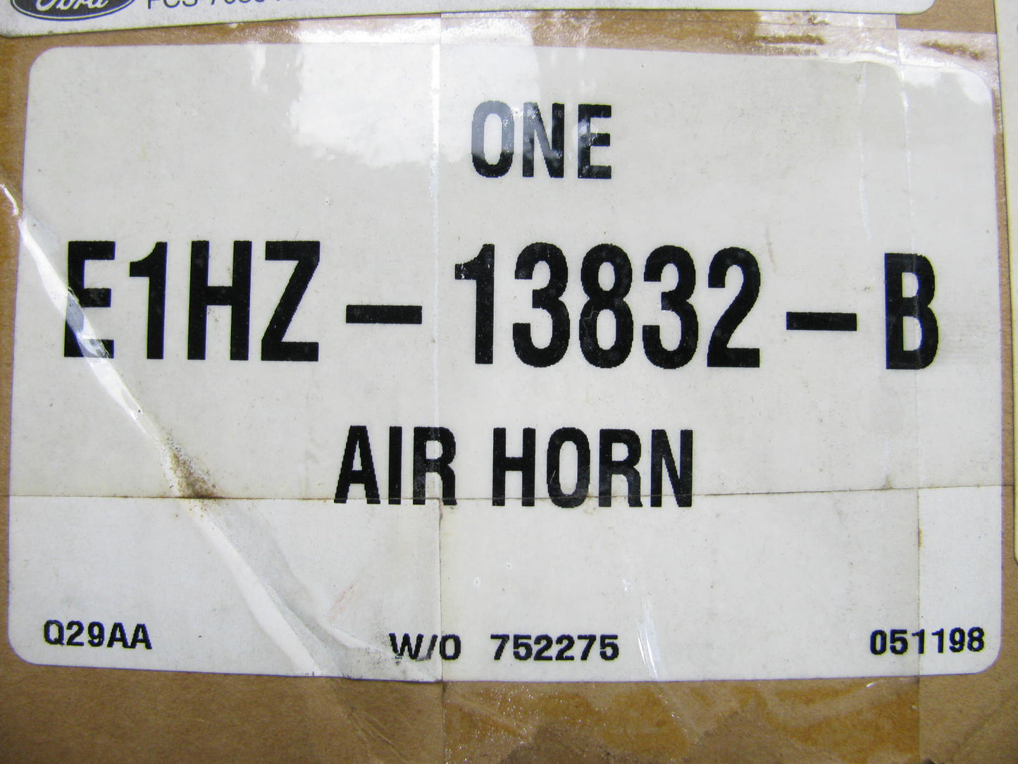 NEW - OEM Ford E1HZ-13832-B Grover Air Horn 1981-1985 L-Series, 30'' Long