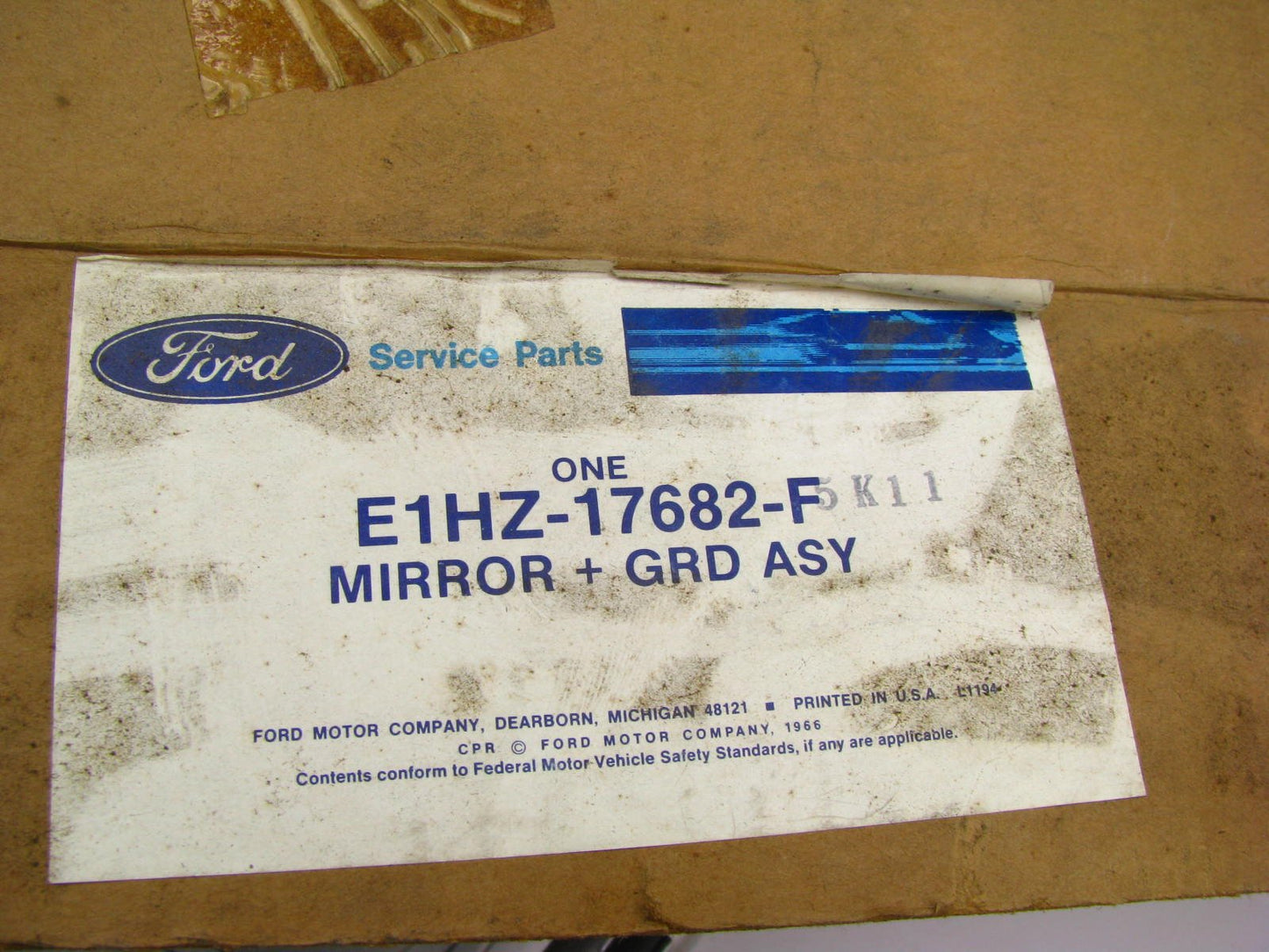 NOS OEM Ford E1HZ-17682-F Side View 1981 Heavy / Medium Truck Mirror