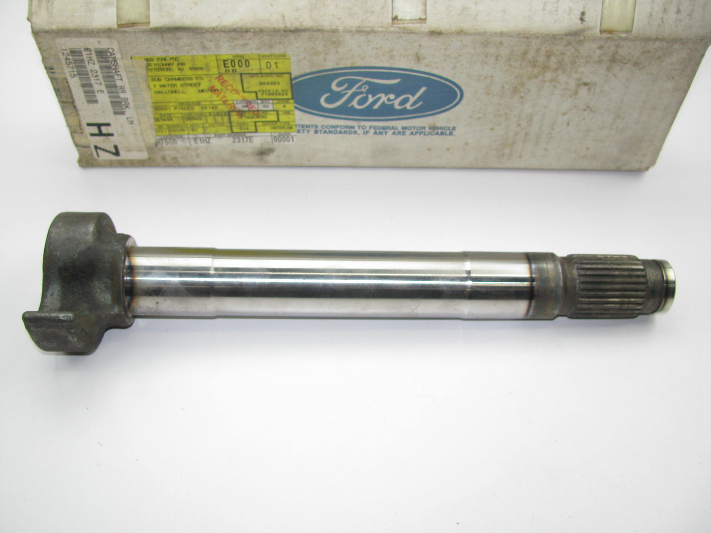 NEW - OEM Ford E1HZ-2317-E Rear Left Air Brake Camshaft For Rockwell 16-1/2'' X 5
