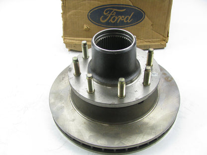 NEW OEM Ford E1TZ-1102-D FRONT Brake Rotor W/ Hub For 85-89 Ford F-250 4X4 4WD