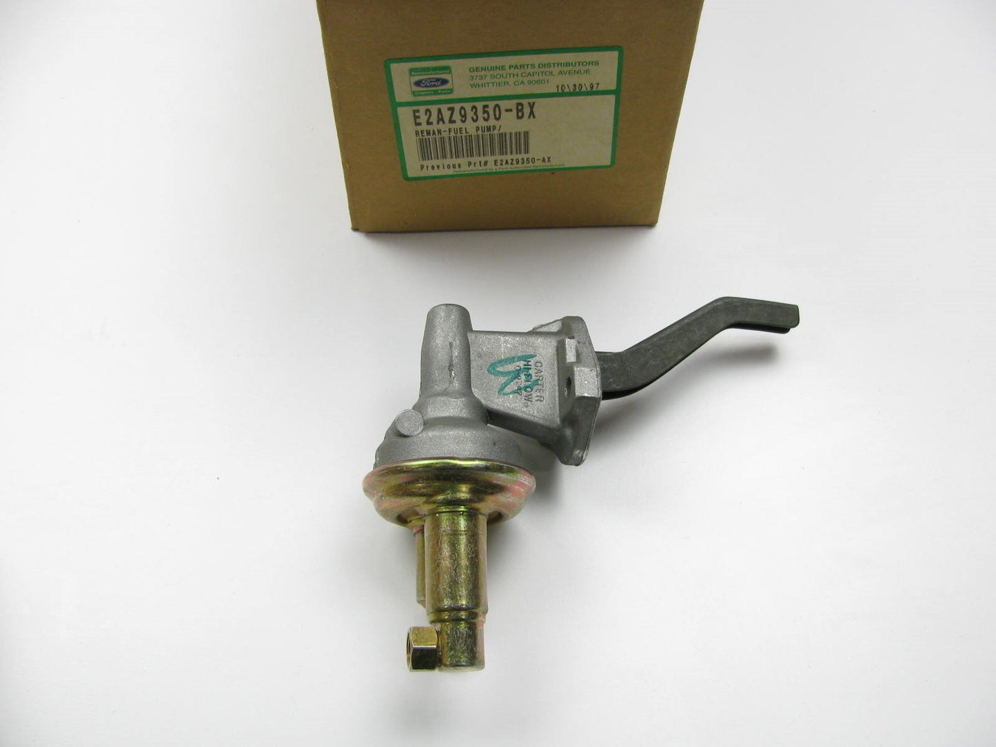 REMAN. Genuine OEM Ford E2AZ-9350-BX Mechanical Fuel Pump 1982-1984 232 3.8L V6