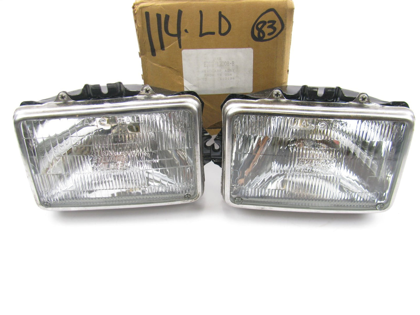 NEW GENUINE OEM Ford Left Side Dual Head Lamp Light Kit E3DZ-13008-B PAIR