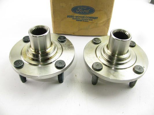 (x2) OEM Ford WHEEL HUBS No Bearings E3FZ-1104-A