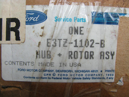 Genuine OEM Ford E3TZ-1102-B Disc Brake Rotor -  For 1983-1989 Ford Ranger 4WD