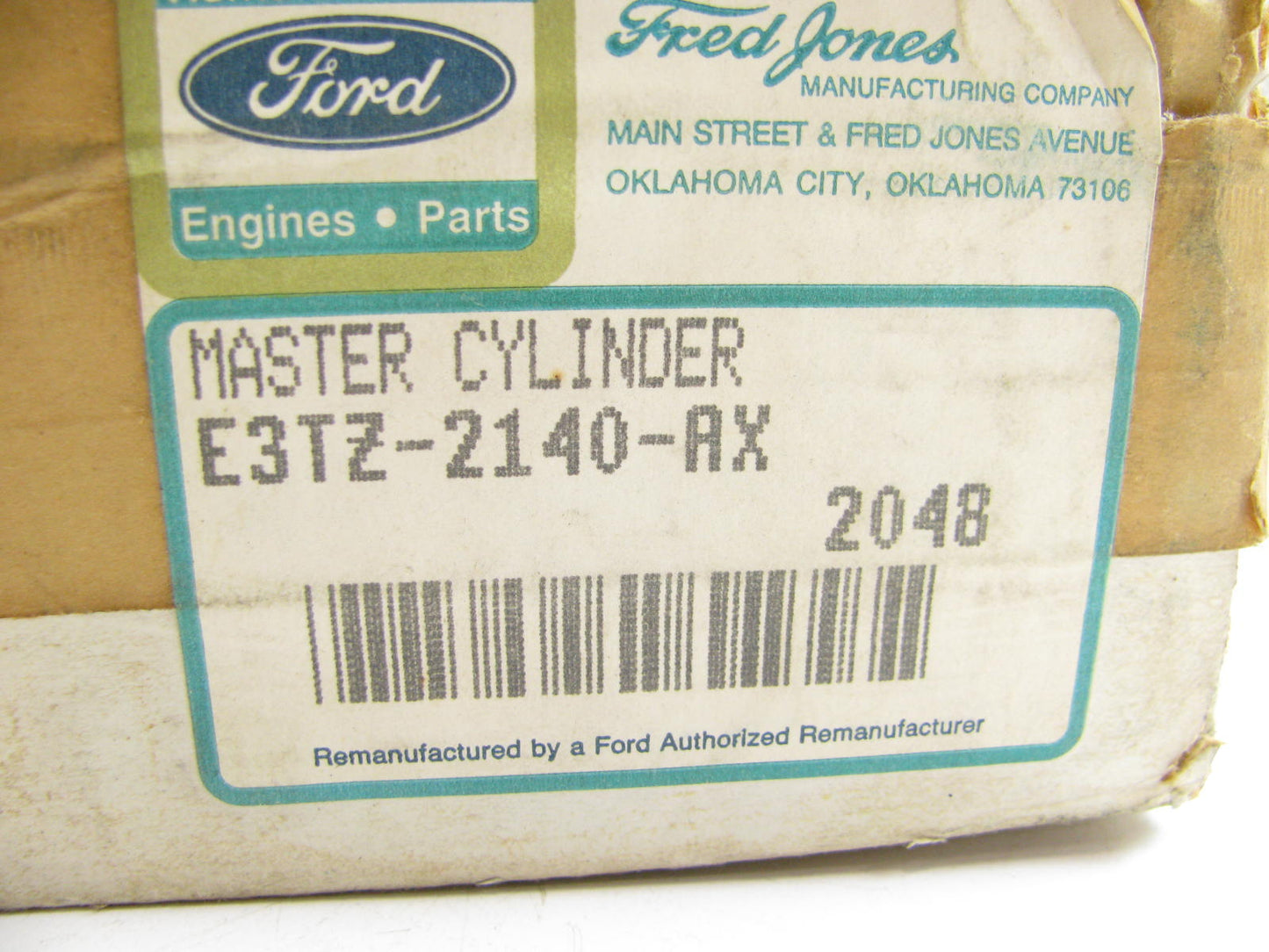 REMAN - OEM Ford E3TZ-2140-AX Brake Master Cylinder 1985 Ranger & Bronco II