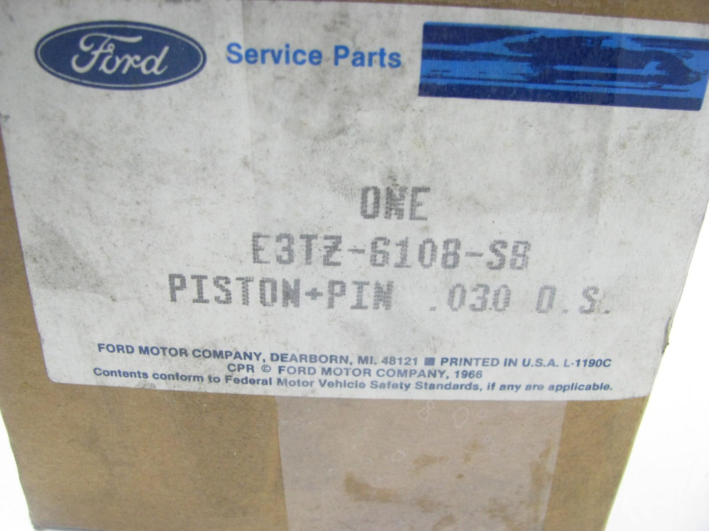 NEW GENUINE OEM Ford E3TZ-6108-SB-030 Engine Piston .030'' 83-88 Ranger 2.0L-L4