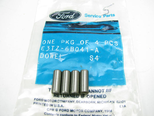 (4) NEW - OEM Ford E3TZ-6B041-A Cylinder Cover Plate Dowel 1983-1994 6.9L 7.3L