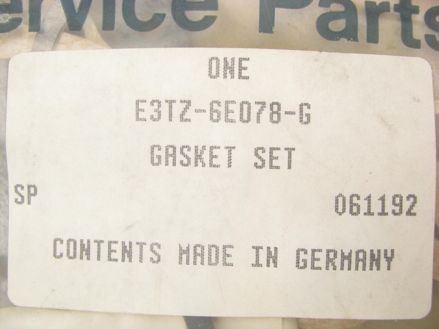 NEW - OEM Ford E3TZ-6E078-G Lower Engine Gasket Set for 1984-1986 2.8L V6