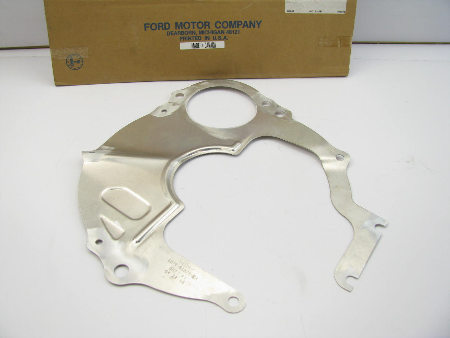 NEW - OEM Ford E3TZ-7007-G Engine Block Rear Cover Separator Plate