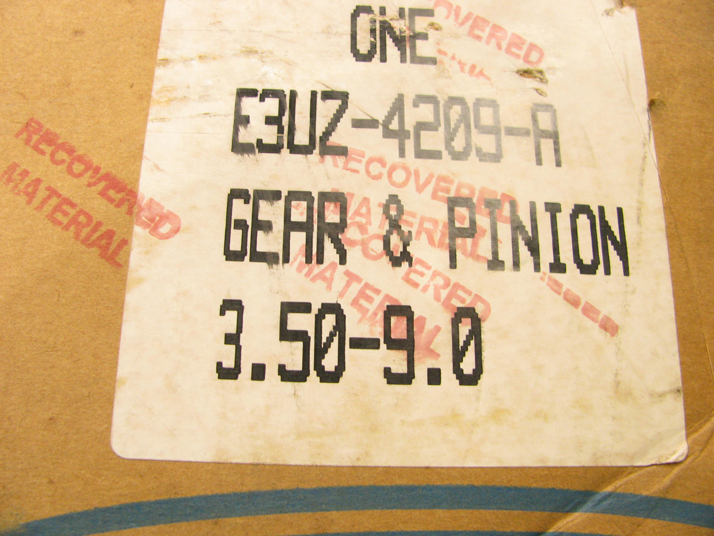 NO SHIMS - OEM Ford E3UZ-4209-A Differential Ring & Pinion Kit - 9'' 3.50 Ratio
