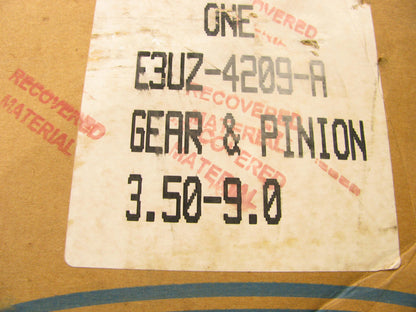 NO SHIMS - OEM Ford E3UZ-4209-A Differential Ring & Pinion Kit - 9'' 3.50 Ratio