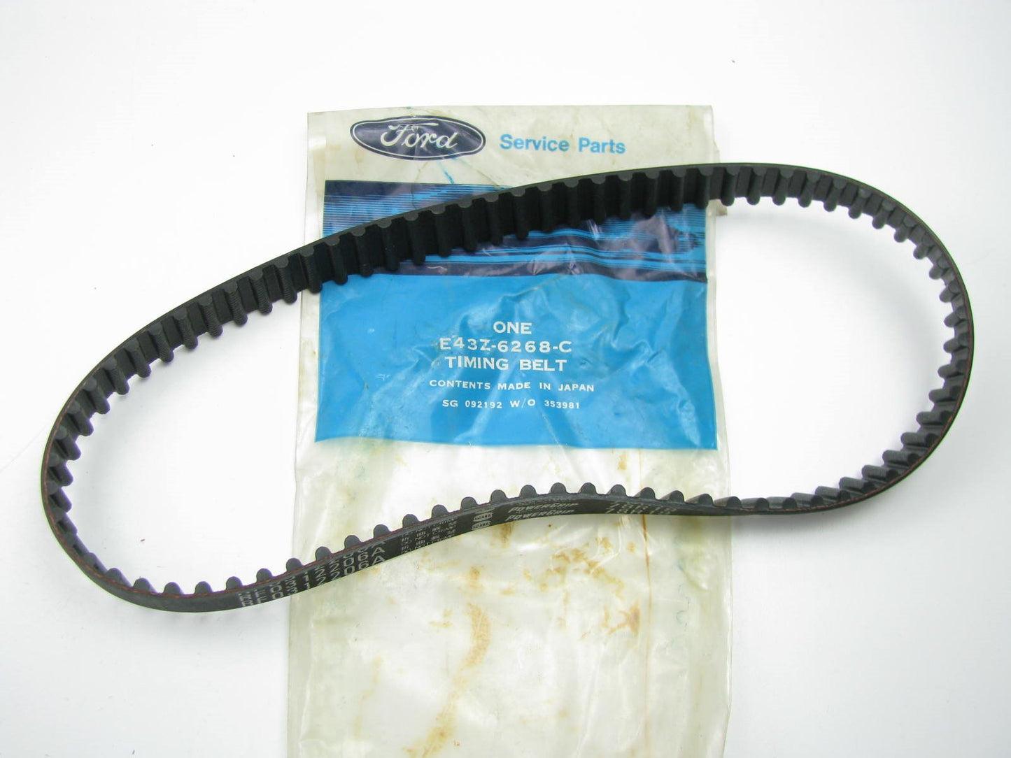 NEW OEM Ford E43Z-6268-C Belt - 1985-1987 FORD Escort 2.0L DIESEL ENGINE ONLY.