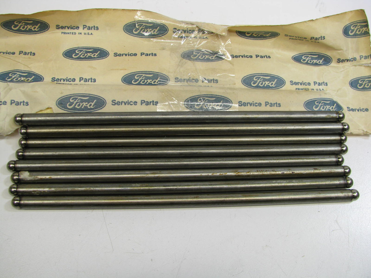 (8) NEW - OEM Ford E43Z-6565-A Engine Push Rods 1984-1994 Tempo Topaz 2.3L