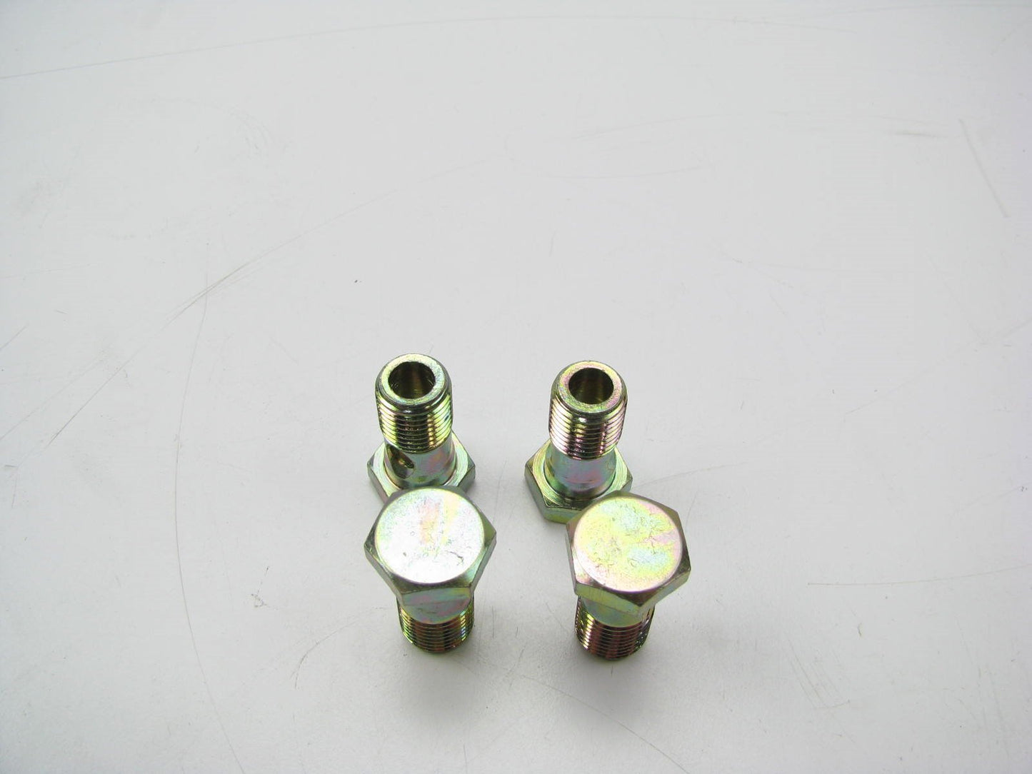 (4) NEW OEM 1984-1985 Ford 2.0L DIESEL Escort Oil Supply Tube Connector Bolts