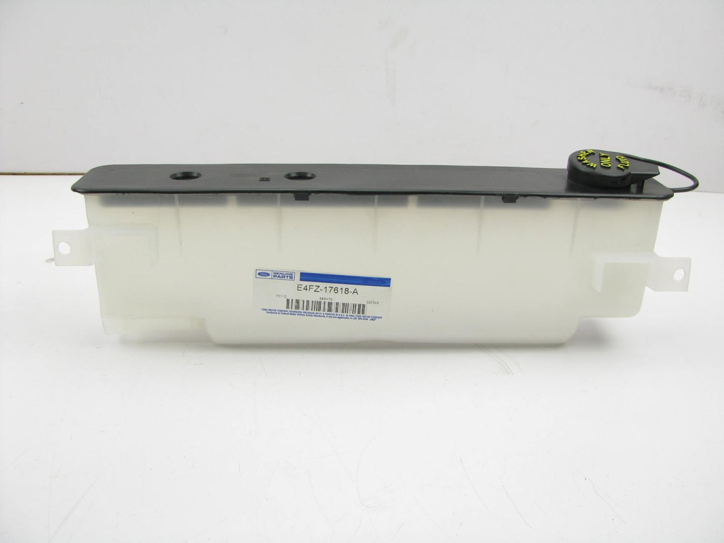 NEW Ford E4FZ-17618-A Windshield Washer Fluid Tank Reservoir - W/o Level Sensor