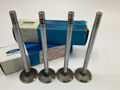 (4) NEW -  OEM Ford E4FZ-6505-A Engine Exhaust Valve 1984-1996 1.9L-L4