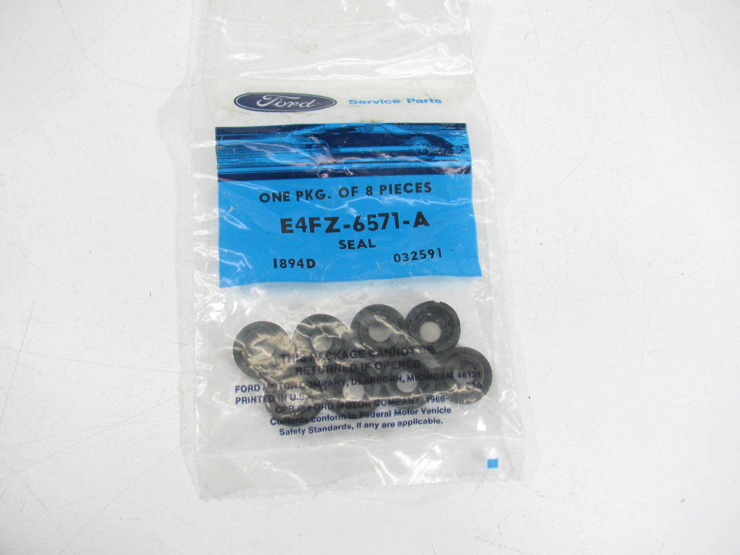 (8) NEW - OEM Ford E4FZ-6571-A Valve Stem Oil Seal