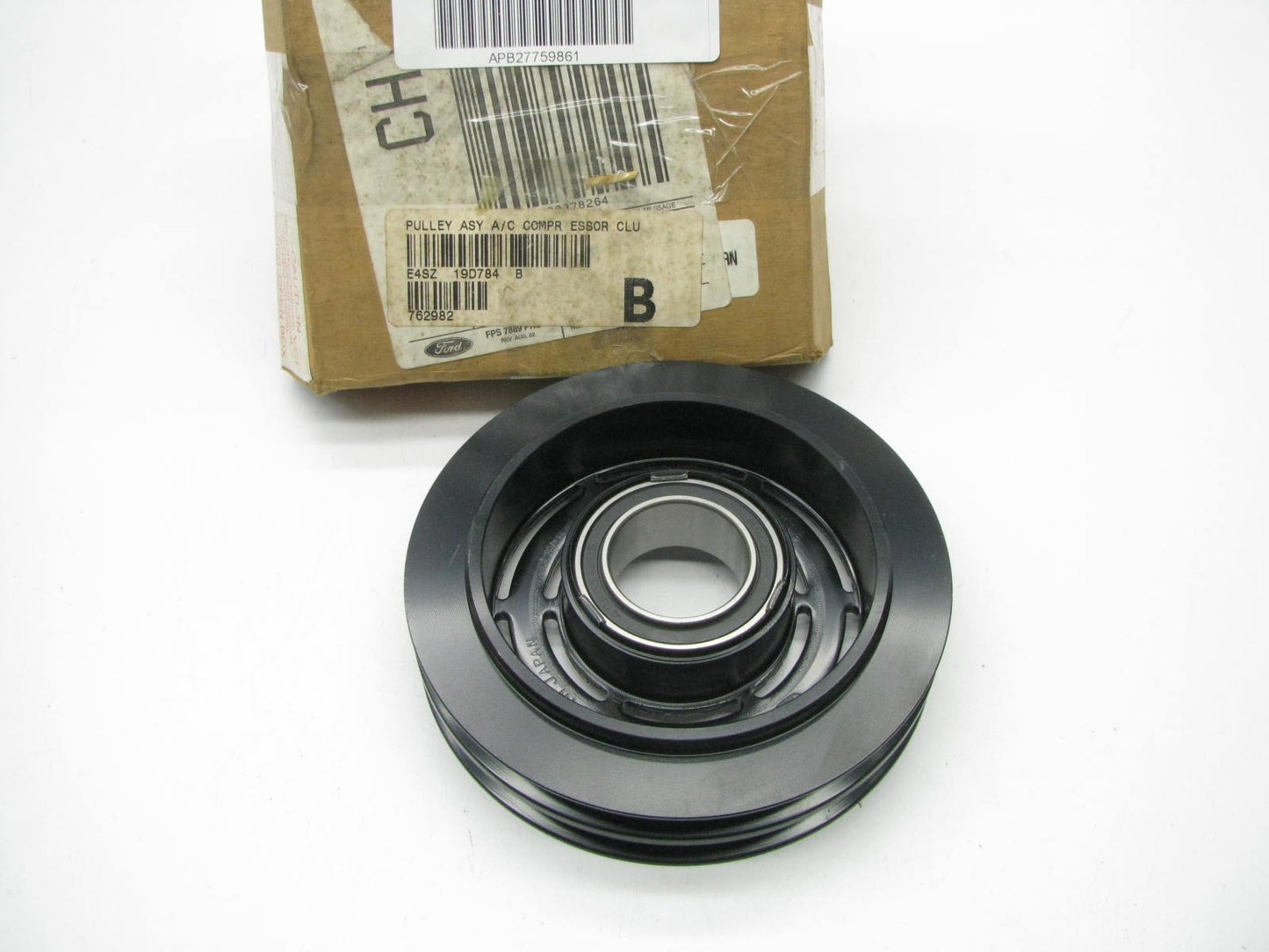 NEW - OEM Ford E4SZ-19D784-B A/C Compressor Clutch Pulley - YB-313-A