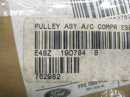 NEW - OEM Ford E4SZ-19D784-B A/C Compressor Clutch Pulley - YB-313-A