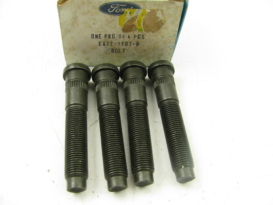 (4) NOS OEM Ford E4TZ-1107-B Wheel Lug Studs, Rear, Dually (Dual Rear Wheels)