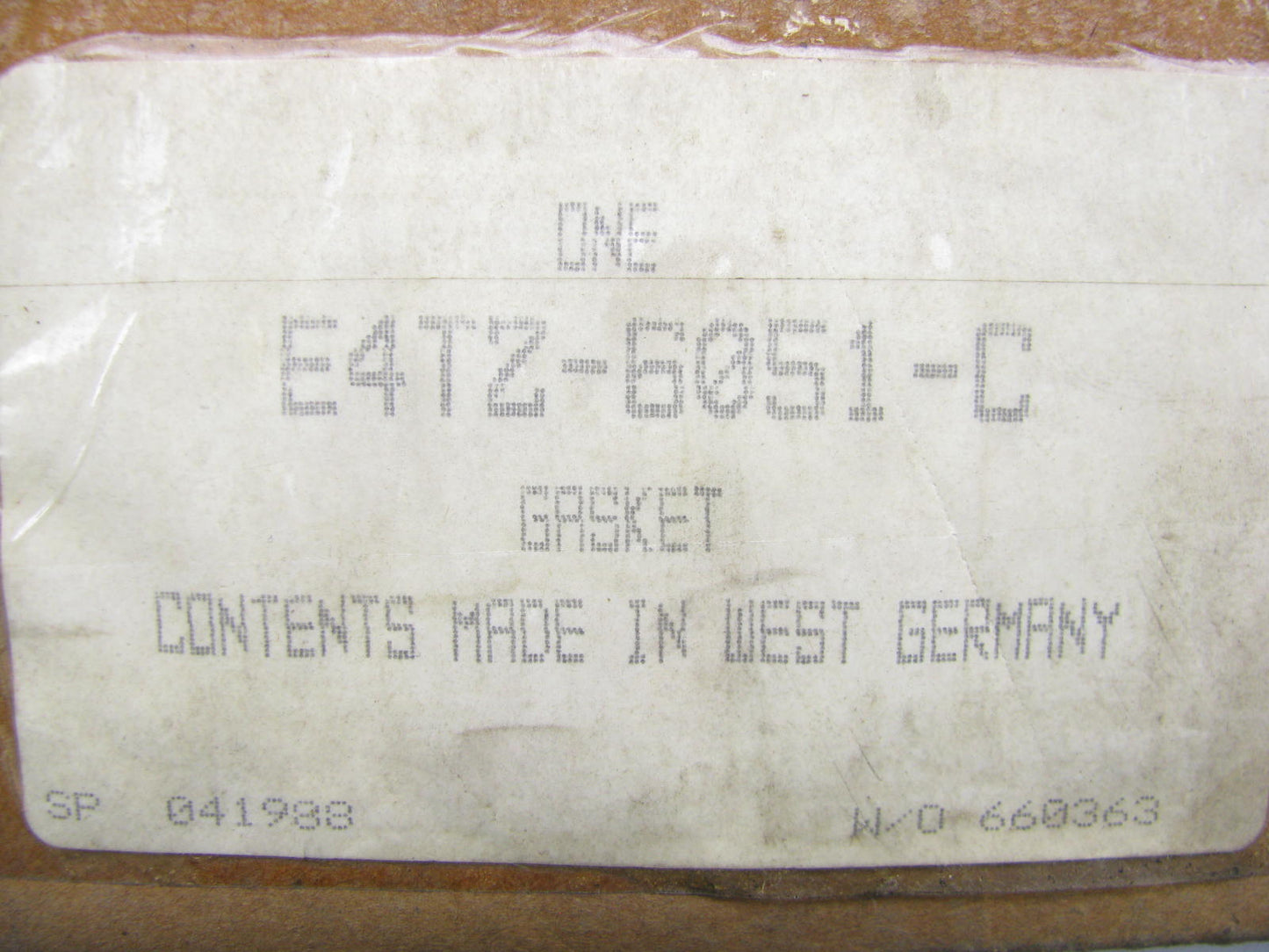NEW - OEM Ford E4TZ-6051-C Cylinder Head Gasket - Left 1974-1986 2.8L
