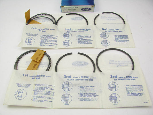 DOES (2) PISTONS ONLY - OEM FORD 300 4.9L-L6 .020 SIZE Piston Rings E4TZ-6148-B
