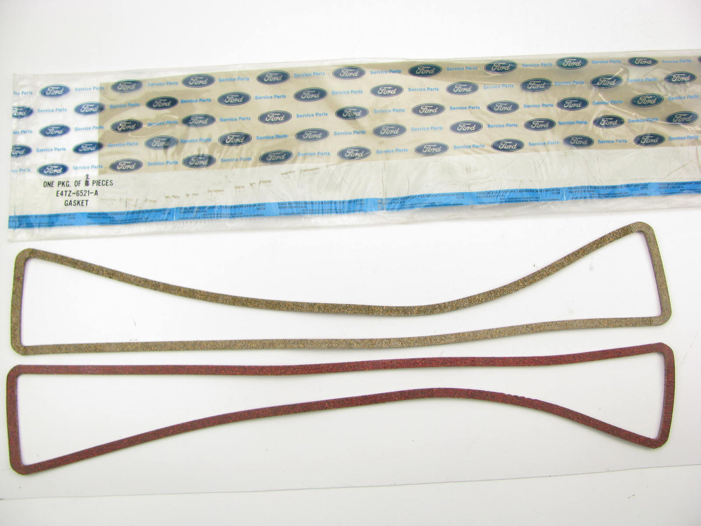 (2) NEW - OEM Ford E4TZ-6521-A Engine Push Rod Cover Gasket 1985-96 300 4.9L-L6