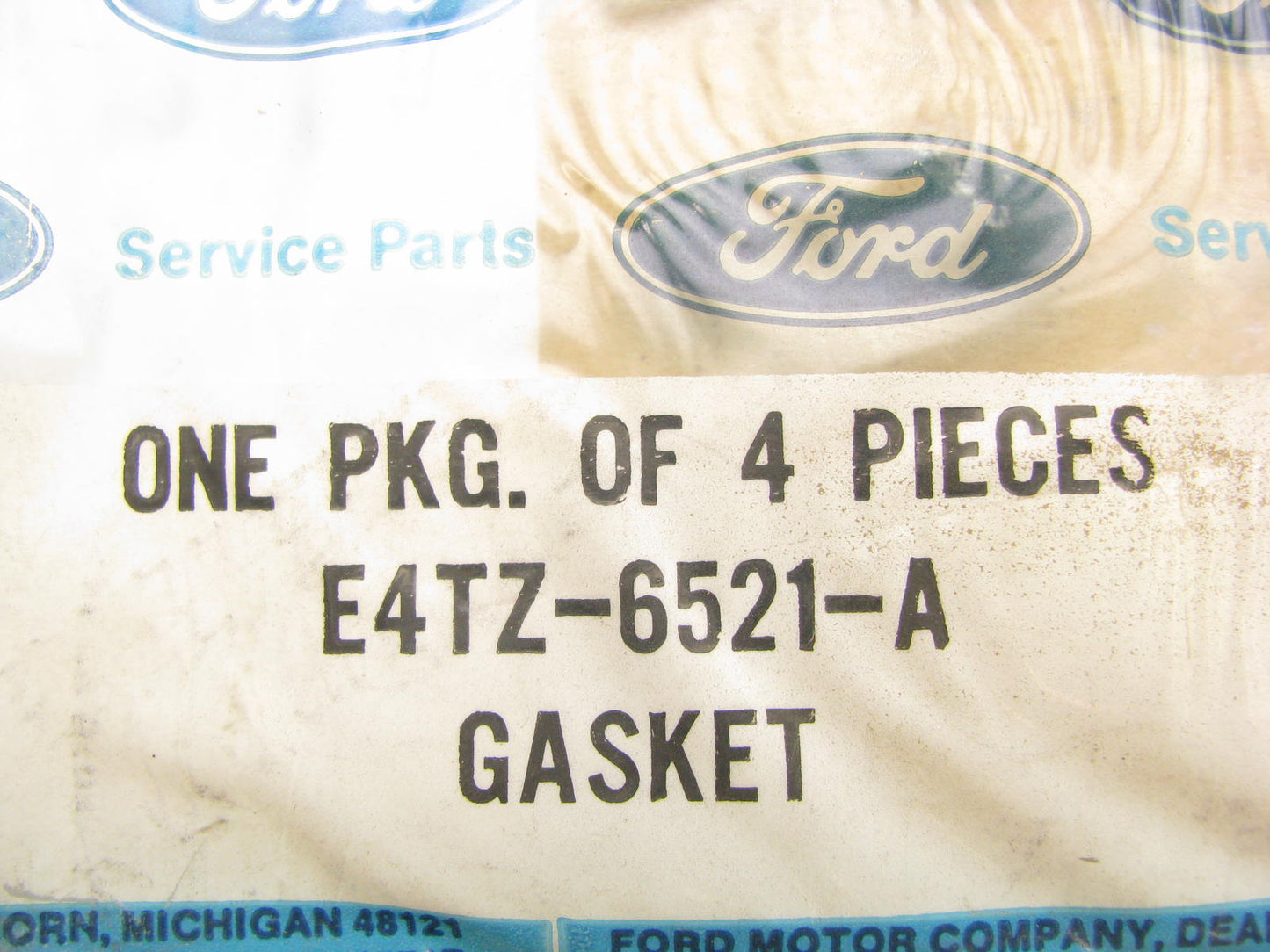 (4) NEW GENUINE OEM Ford E4TZ-6521-A Valve Cover Gaskets 85-89 Ford 300 4.9L