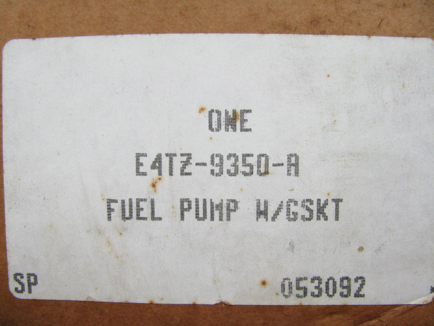NEW GENUINE OEM Ford E4TZ-9350-A Mechanical Fuel Pump - 1985-88 Ford Ranger 2.0L