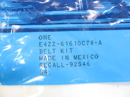 NEW - OEM Ford E4ZZ-61610C78-A Front Seat Belt Locking Sleeve Kit 83-86 Mustang