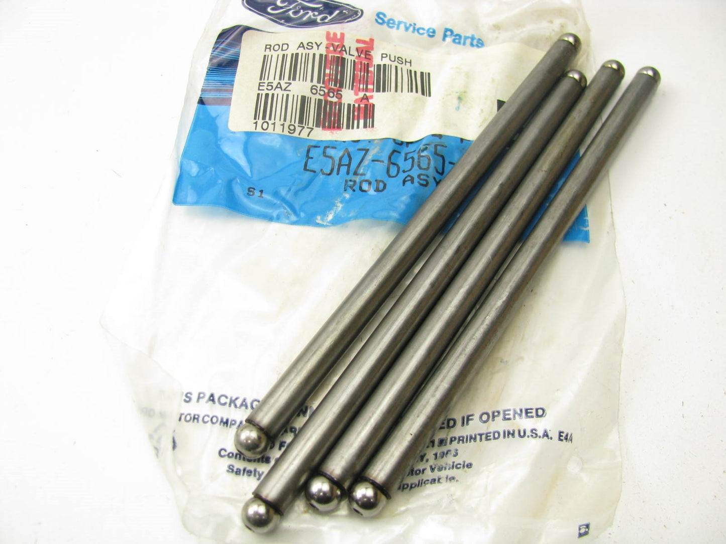 (4) Genuine OEM Ford E5AZ-6565-A Push Rods - 1985-1989 302 5.0L V8