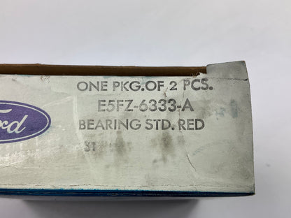 Ford E5FZ-6333-A Main Upper Bearing PAIR, STD Red, 1985-1990 Ford 1.9L