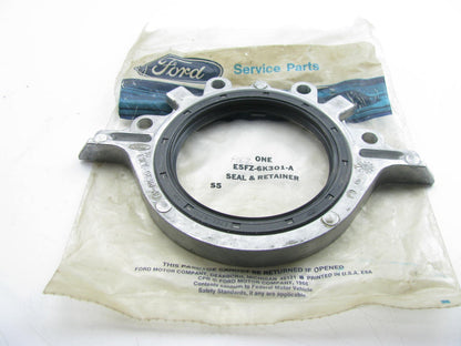 NOS OEM 1985-up Ford 1.9L E5FZ-6K301-A Rear Main Seal Retainer Housing & Seal