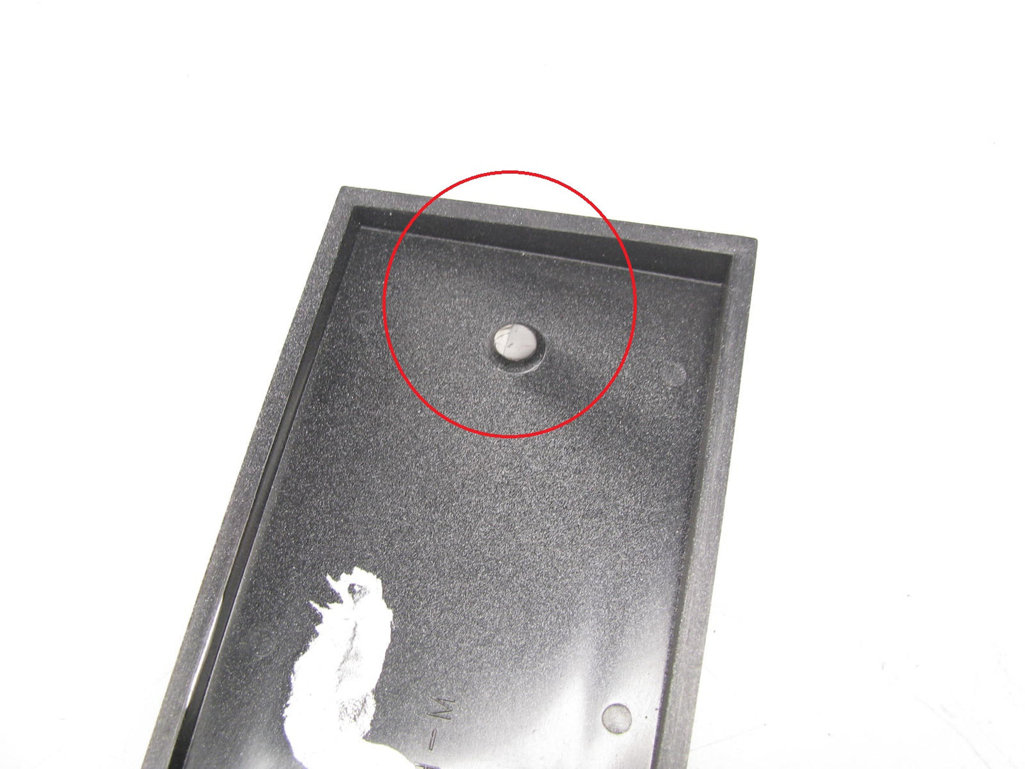DAMAGED - OEM Ford E5HZ-16720-E-D RH ''FORD F-600'' Name Plate 1980-1990 F-600