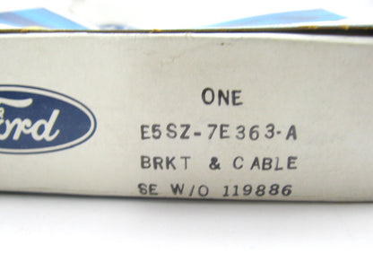 NEW - OEM Ford E5SZ-7E363-A Transmission Control Selector Bracket & Cable