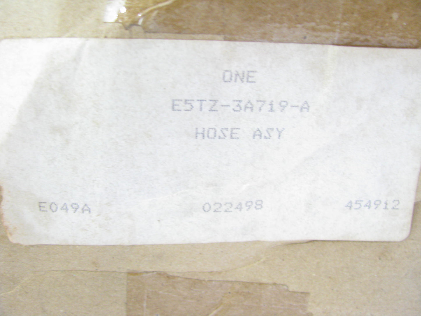 NEW - OEM Ford E5TZ-3A719-A Power Steering Pressure Line Hose