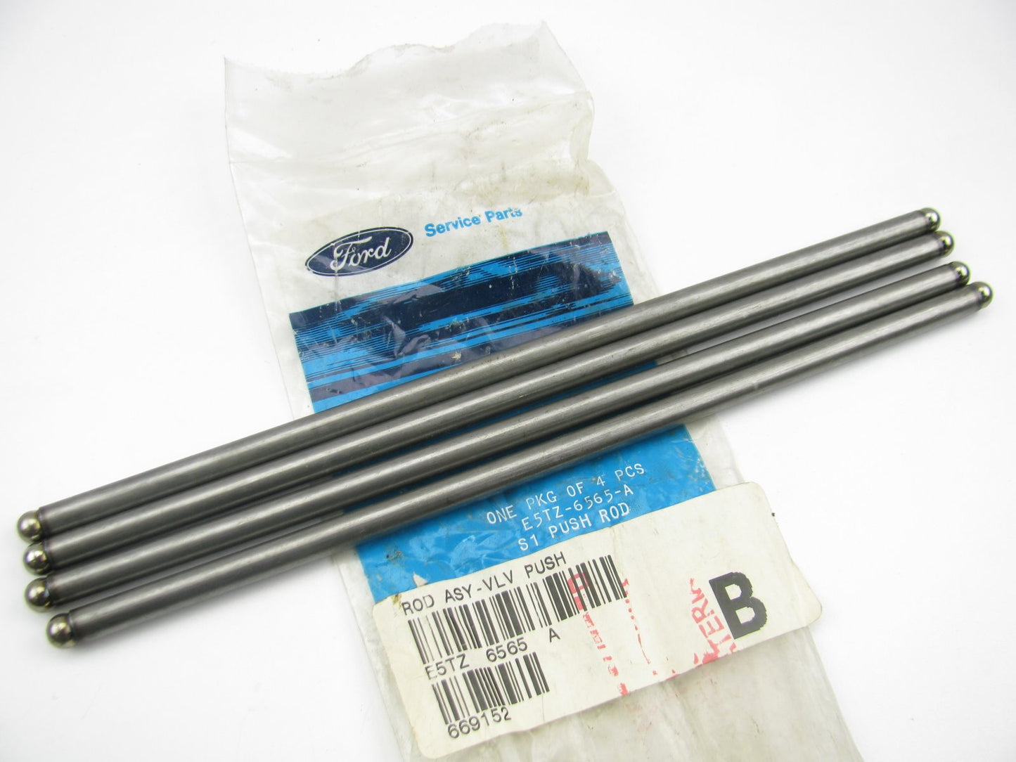 (4) Genuine OEM Ford E5TZ-6565-A Engine Push Rods - 84-96 Ford 300 4.9L I6