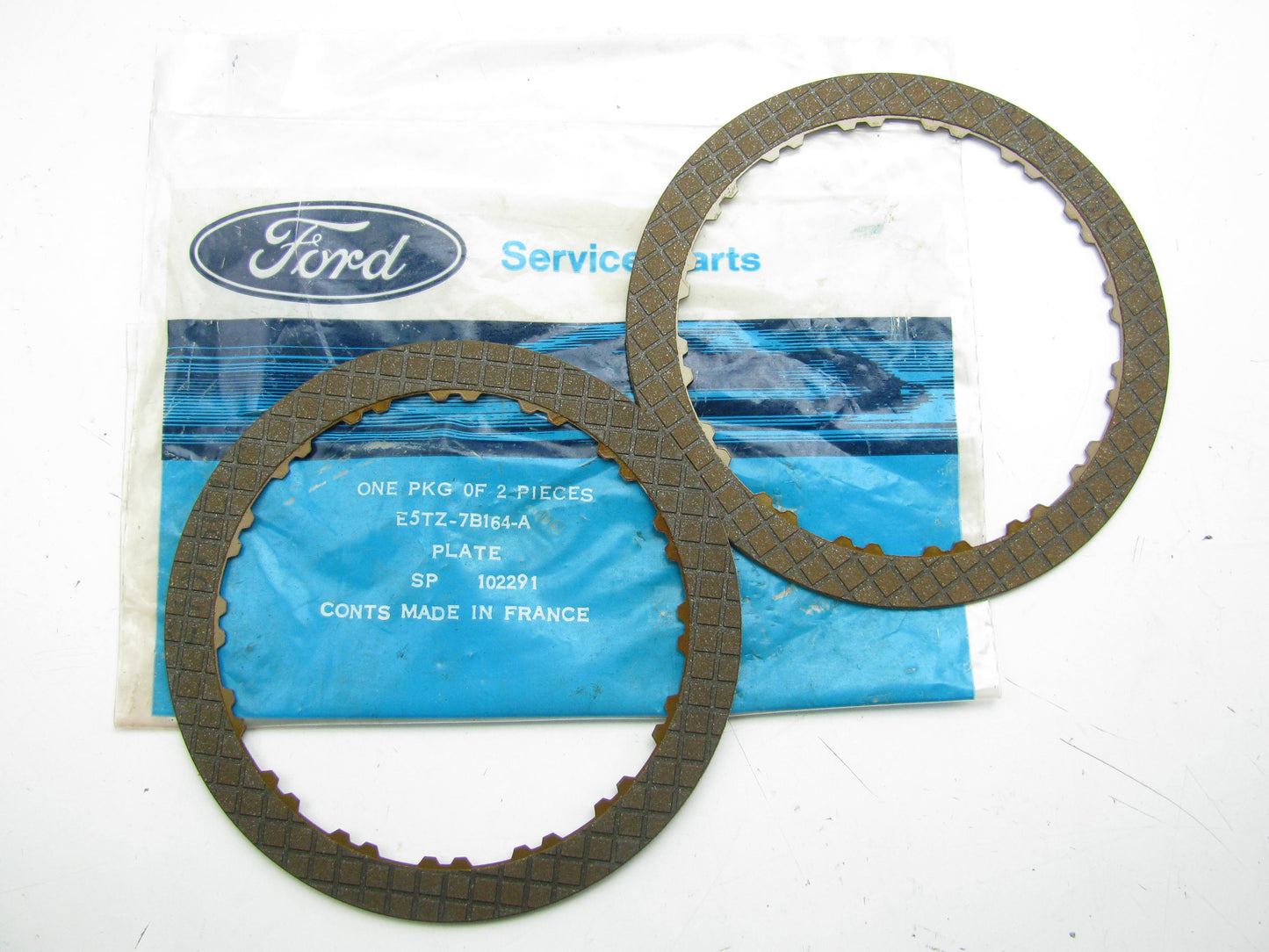 (2) NEW Ford E5TZ-7B164-A Automatic Trans Overdrive Clutch Friction Disc, A4LD