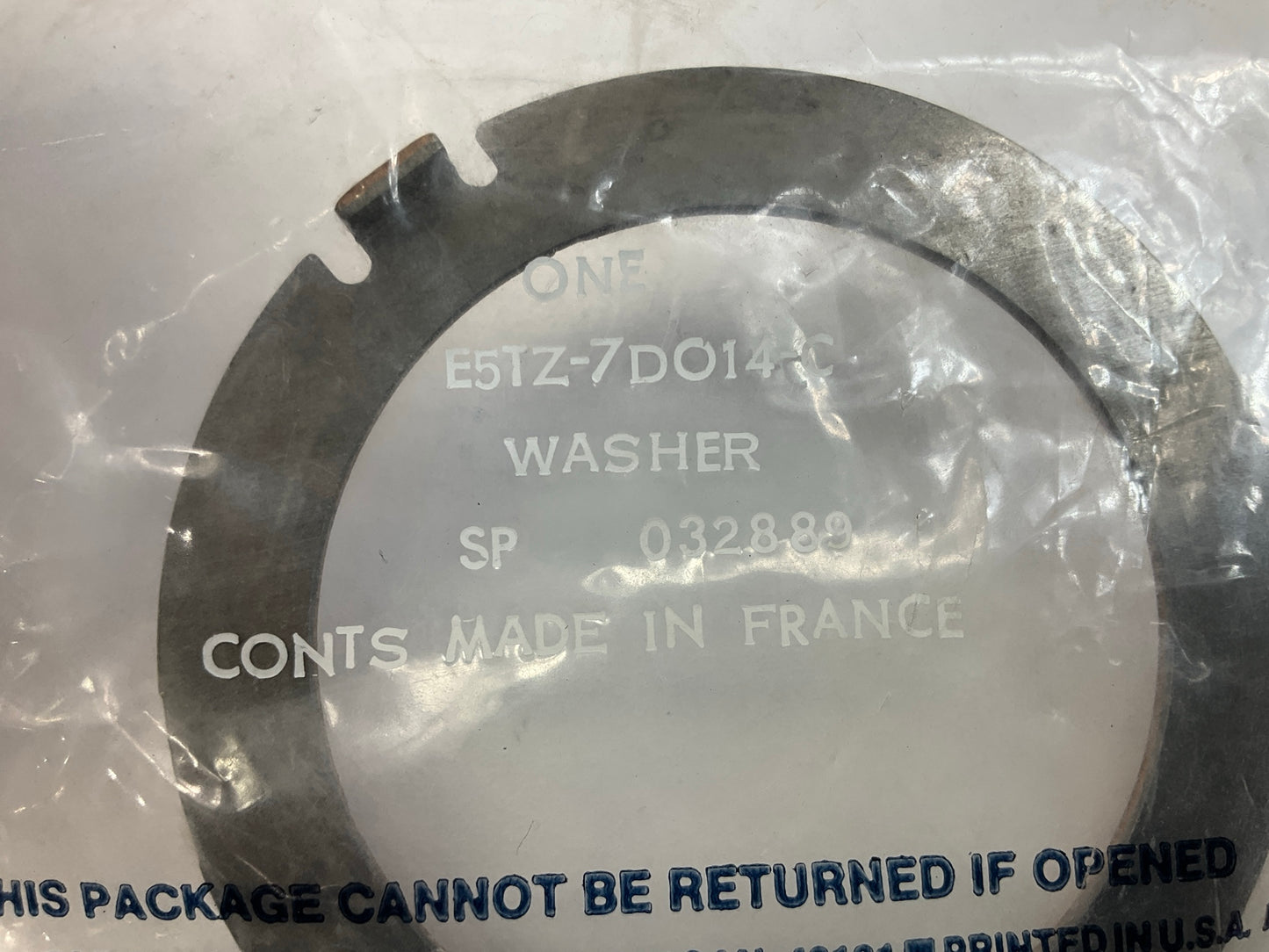 NEW - OEM Ford E5TZ-7D014-C A4LD Front Pump Center Support Thrust Washer, .067''