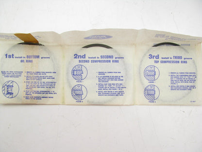 DOES 2 PISTONS - 1983-1994 Ford 2.3L  0.040'' Over OEM Piston Rings E5ZZ-6148-D