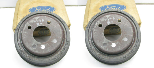 (2) New Genuine OEM Ford E63Z-1126-A REAR Brake Drums 87-94 Tempo Topaz AWD ONLY