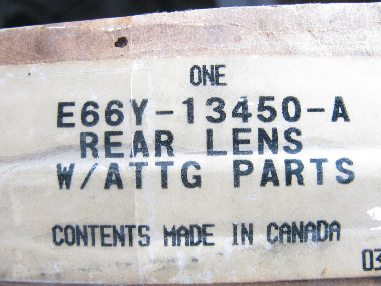 NEW - OEM Ford E66Y-13450-A Rear Right Tail Light Lamp Lens For 1986-1987 Topaz