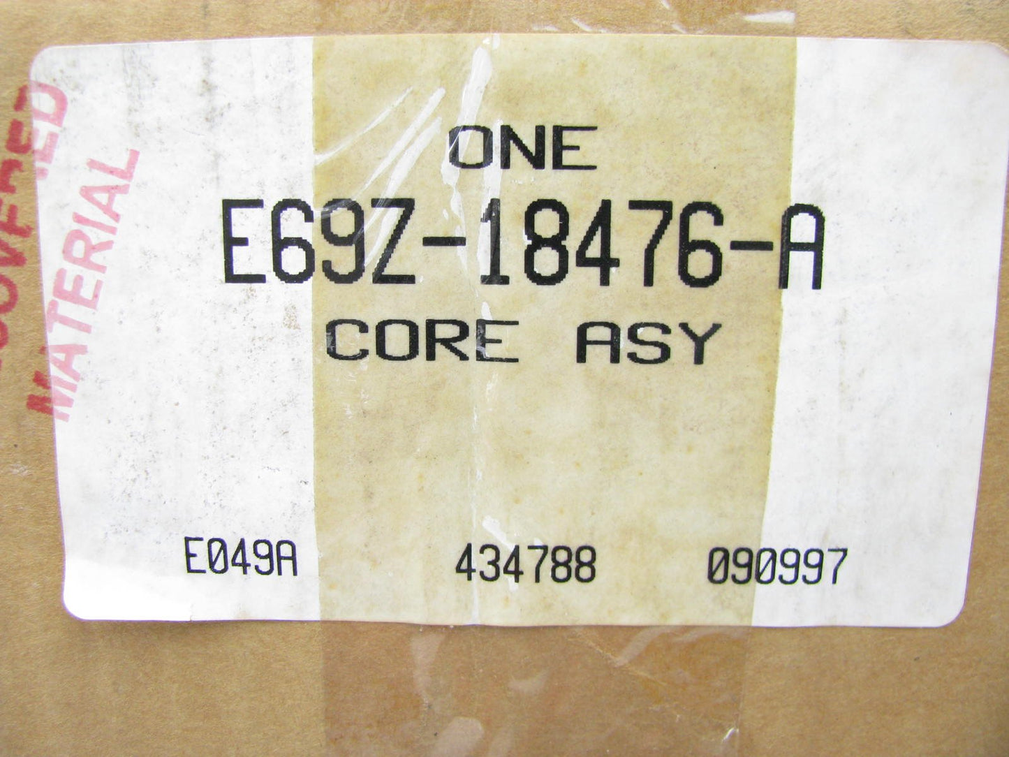 NEW GENUINE OEM Ford E69Z-18476-A Heater Core (For Auxiliary Unit)