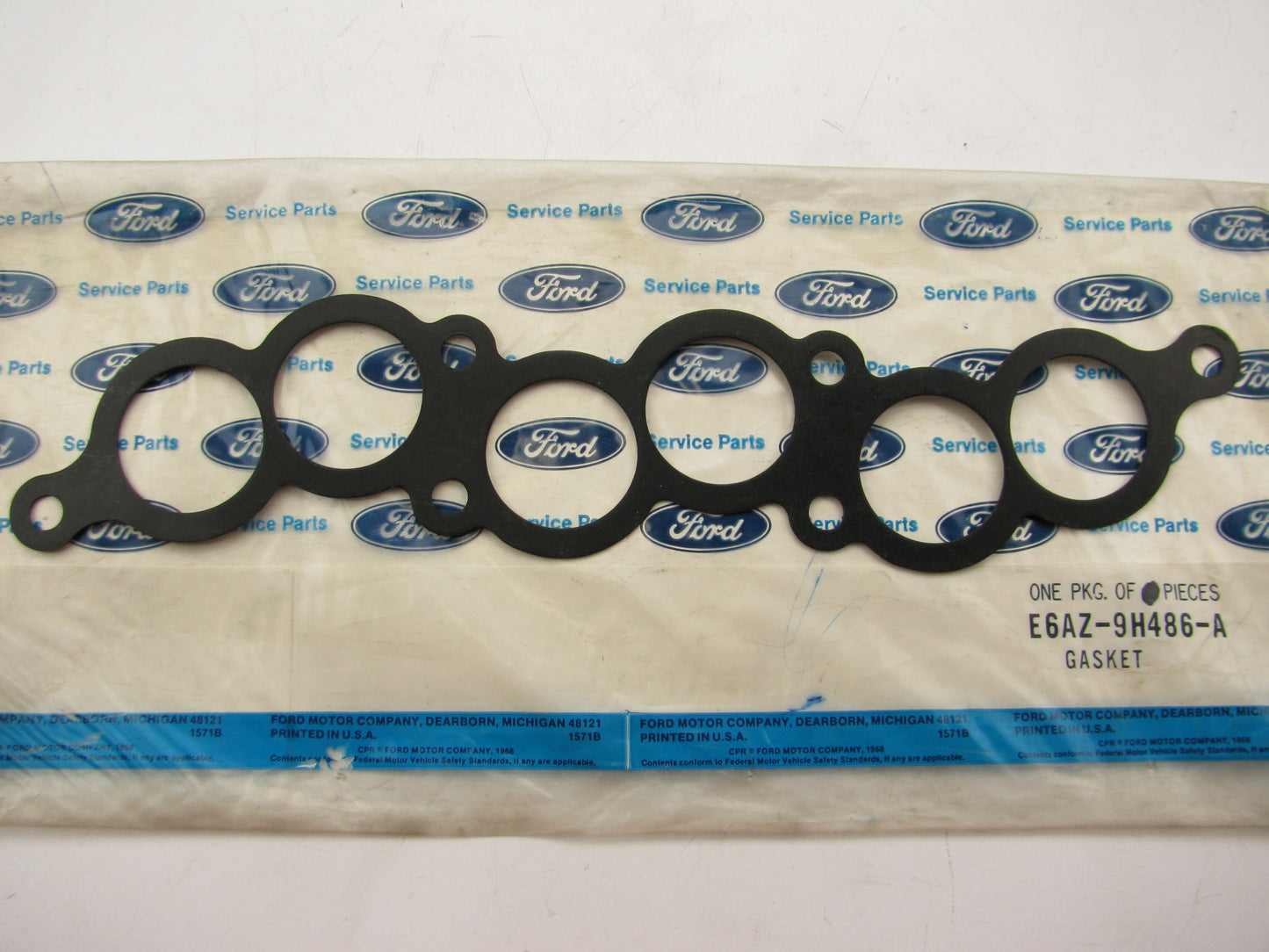 NEW GENUINE OEM Ford E6AZ-9H486-A Fuel Injection Plenum Gasket 86-00 3.0L OHV V6