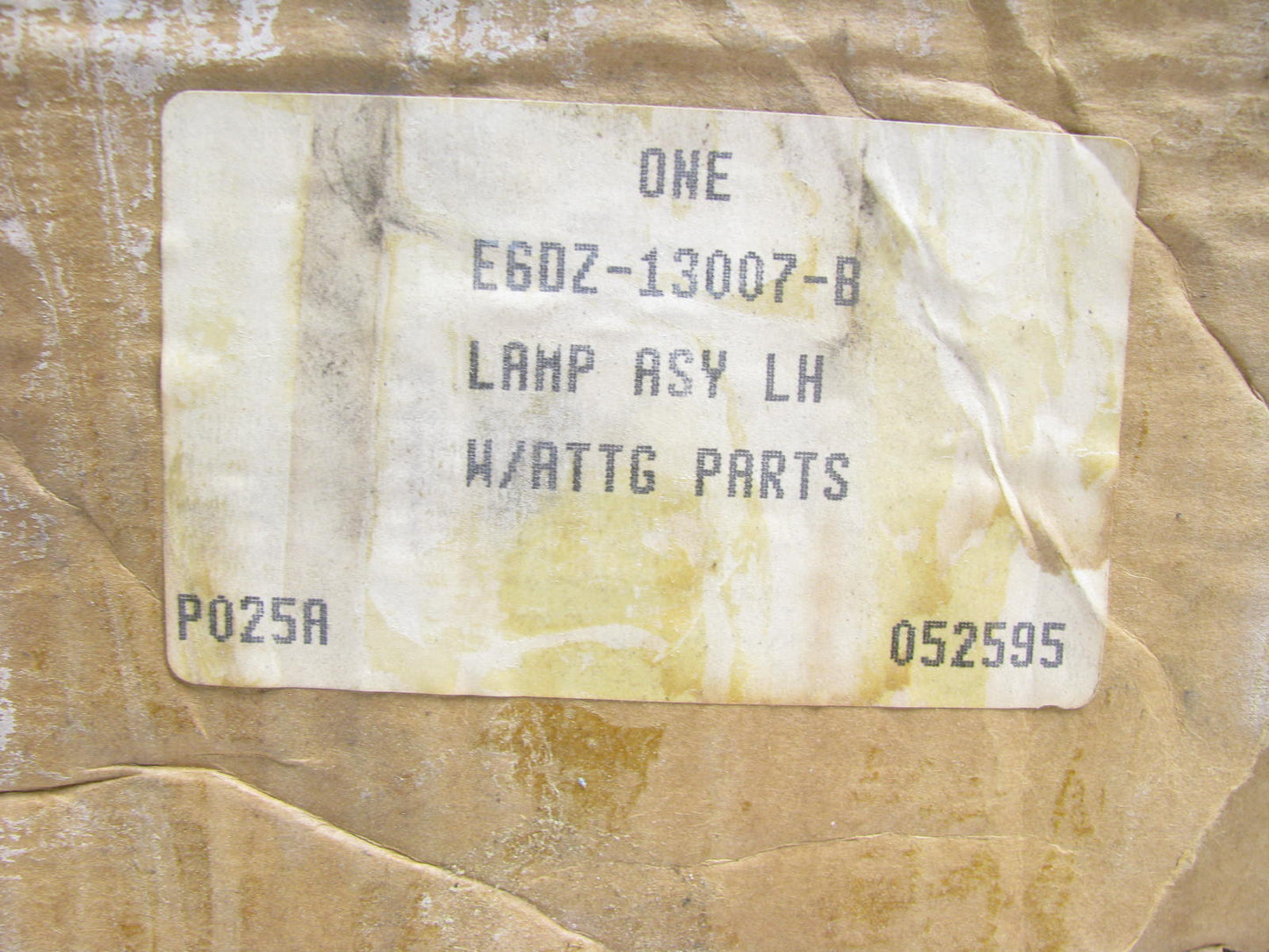 NEW - OEM Ford E6DZ-13007-B Left Headlight Headlamp Lens 1986-1988 Taurus