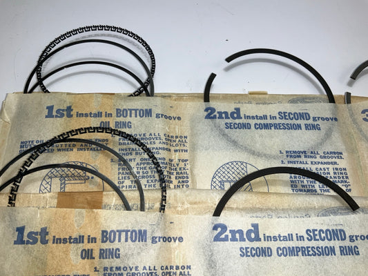 DOES (2) PISTONS - OEM Ford E6DZ-6148-A Piston Rings - Standard - 3.0L VULCAN V6