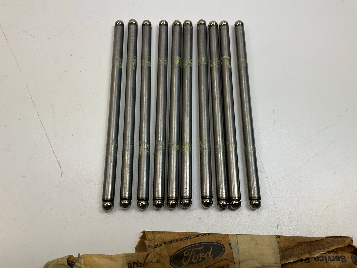 (10) NEW - OEM Ford E6DZ-6565-A Engine Push Rods For 1986-1992 3.0L-V6