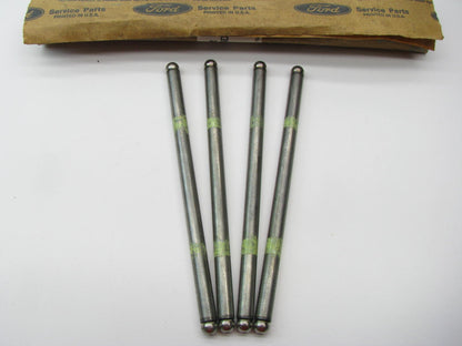 (4) NEW GENUINE OEM 86-92 Ford 3.0L OHV VULCAN Engine Push Rods E6DZ-6565-A